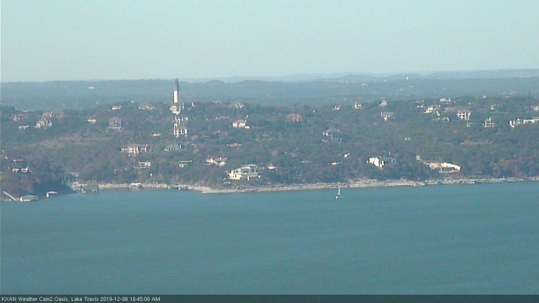Lake Travis webcam, December 6, 2019 10:45 AM CT