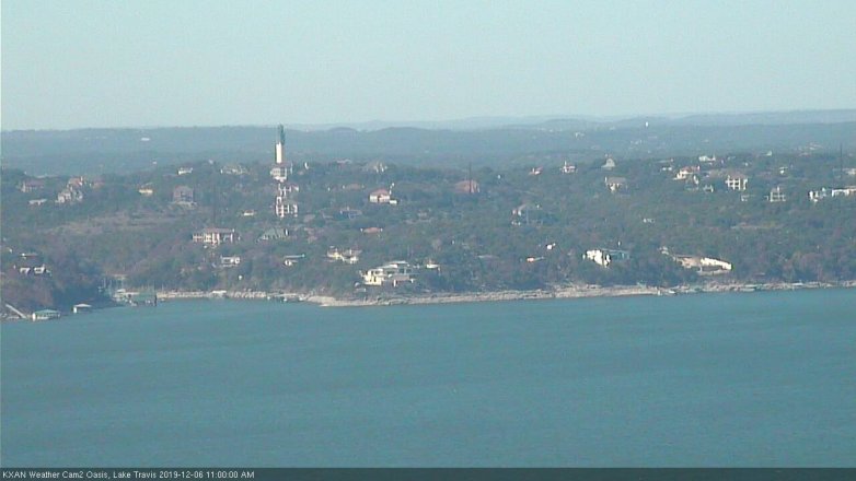 Lake Travis webcam, December 6, 2019 11:00 AM CT