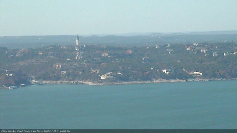 Lake Travis webcam, December 6, 2019 11:45 AM CT