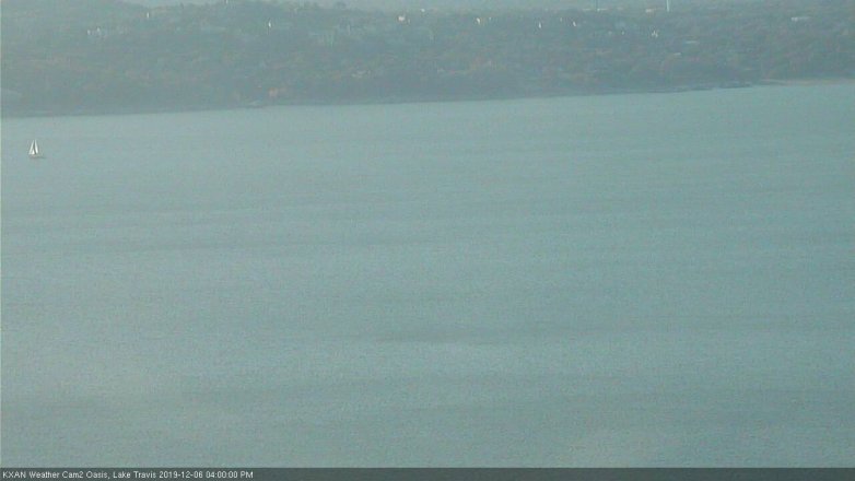 Lake Travis webcam, December 6, 2019 4:00 PM CT