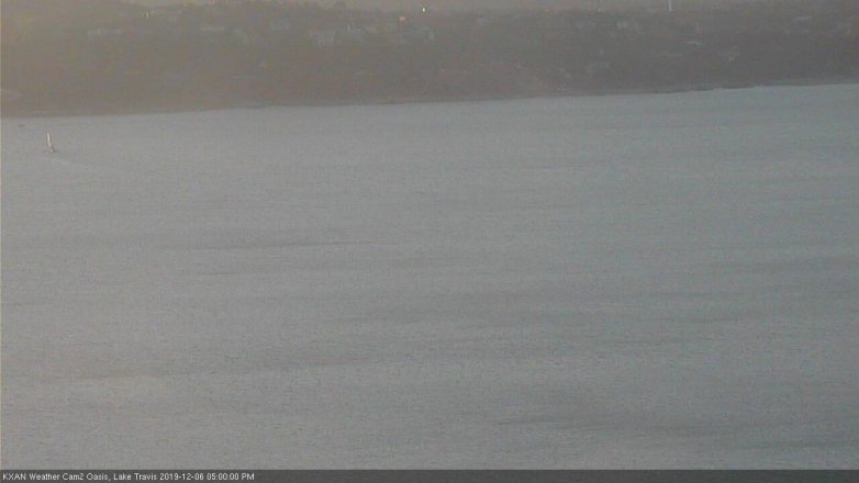 Lake Travis webcam, December 6, 2019 5:00 PM CT