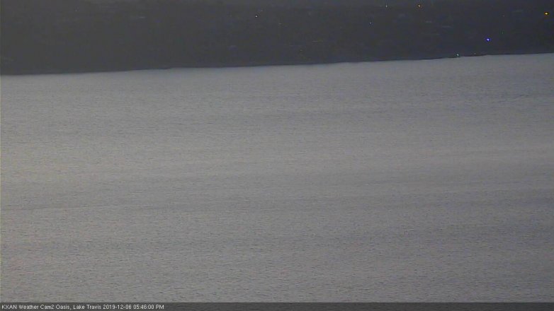 Lake Travis webcam, December 6, 2019 5:45 PM CT