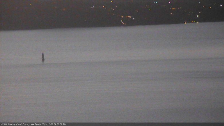 Lake Travis webcam, December 6, 2019 6:00 PM CT