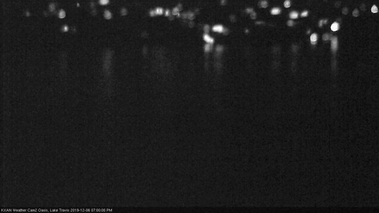 Lake Travis webcam, December 6, 2019 7:00 PM CT