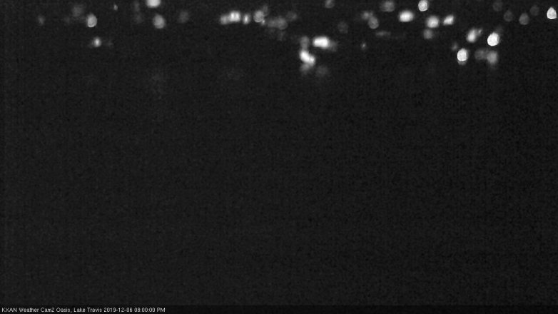 Lake Travis webcam, December 6, 2019 8:00 PM CT