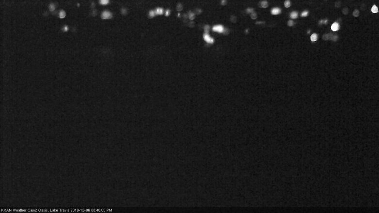 Lake Travis webcam, December 6, 2019 8:45 PM CT