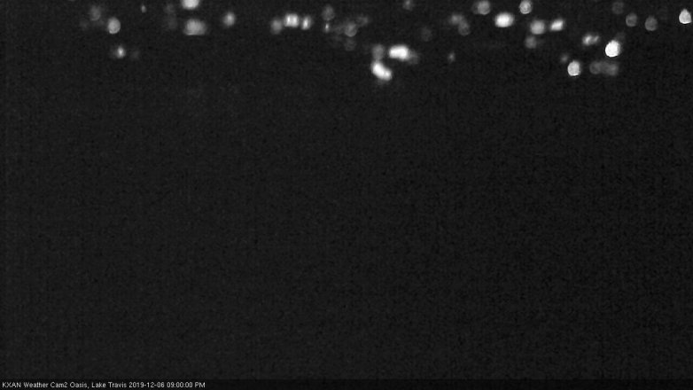 Lake Travis webcam, December 6, 2019 9:00 PM CT