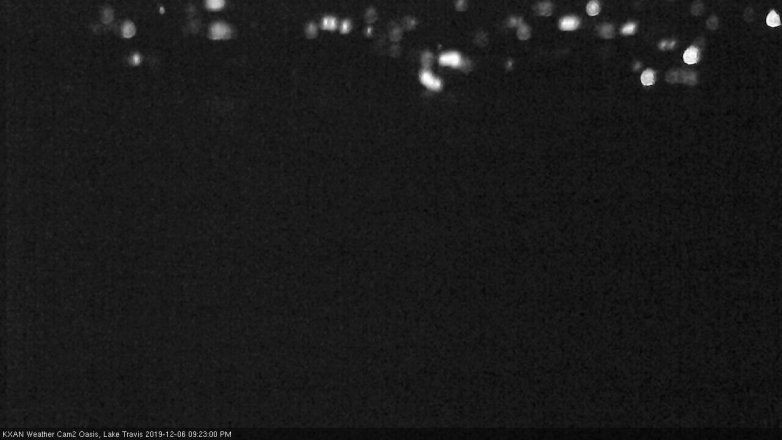 Lake Travis webcam, December 6, 2019 9:25 PM CT
