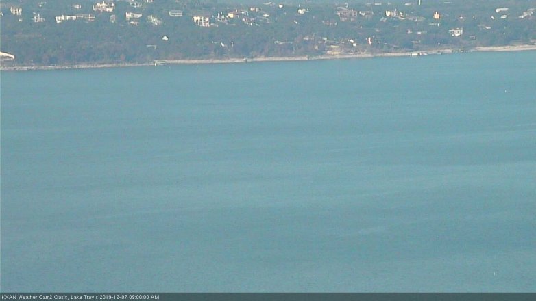 Lake Travis webcam, December 7, 2019 9:00 AM CT
