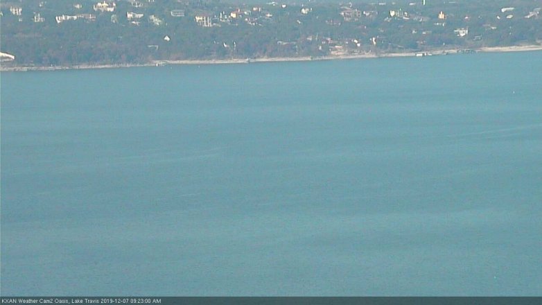 Lake Travis webcam, December 7, 2019 9:25 AM CT