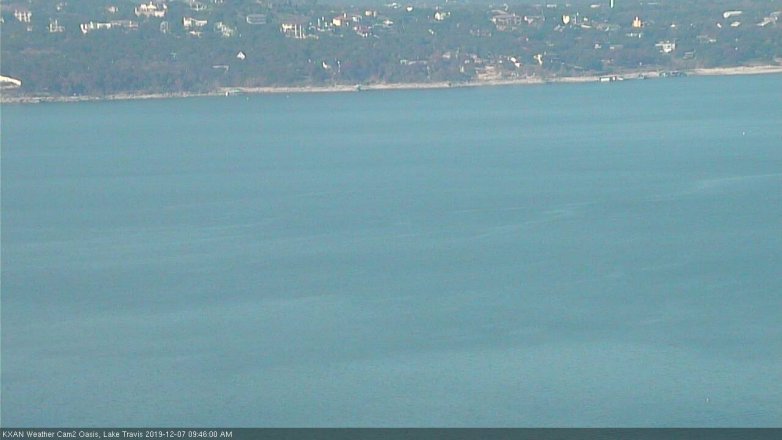 Lake Travis webcam, December 7, 2019 9:45 AM CT