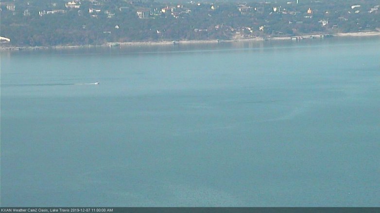 Lake Travis webcam, December 7, 2019 11:00 AM CT