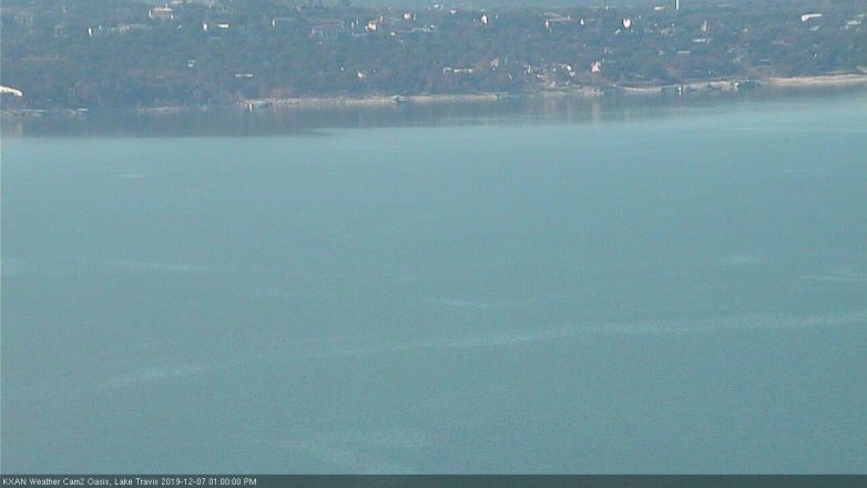 Lake Travis webcam, December 7, 2019 1:00 PM CT