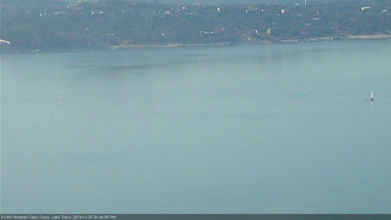 Lake Travis webcam, December 7, 2019 1:45 PM CT