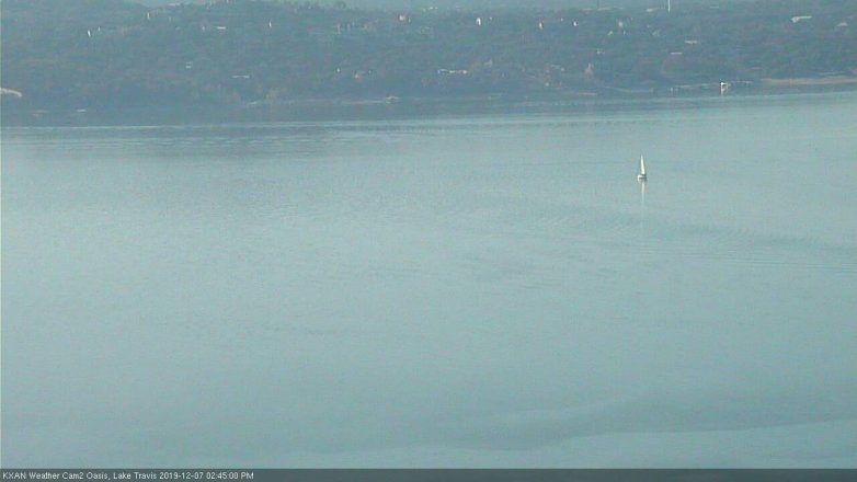 Lake Travis webcam, December 7, 2019 2:45 PM CT