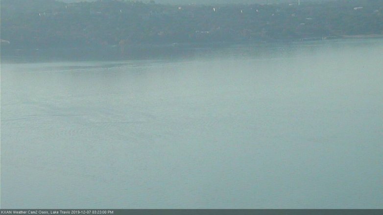 Lake Travis webcam, December 7, 2019 3:25 PM CT