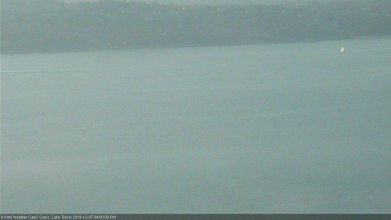 Lake Travis webcam, December 7, 2019 4:00 PM CT