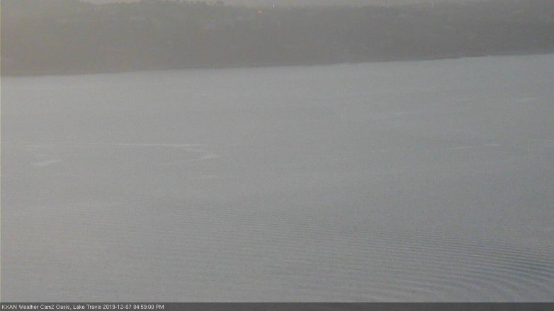 Lake Travis webcam, December 7, 2019 5:00 PM CT