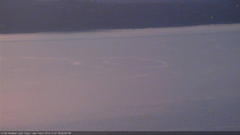 Lake Travis webcam, December 7, 2019 5:45 PM CT