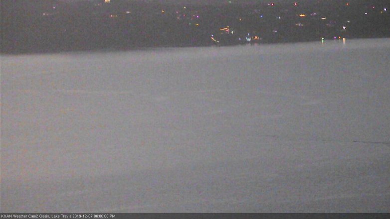 Lake Travis webcam, December 7, 2019 6:00 PM CT