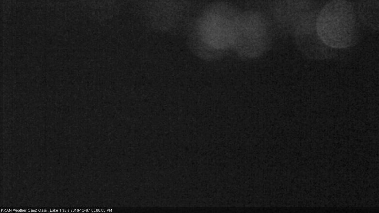 Lake Travis webcam, December 7, 2019 8:00 PM CT