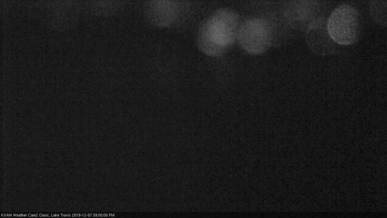 Lake Travis webcam, December 7, 2019 9:00 PM CT