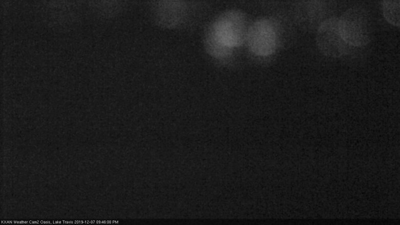 Lake Travis webcam, December 7, 2019 9:45 PM CT