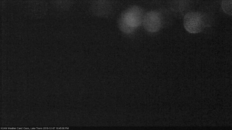 Lake Travis webcam, December 7, 2019 10:45 PM CT