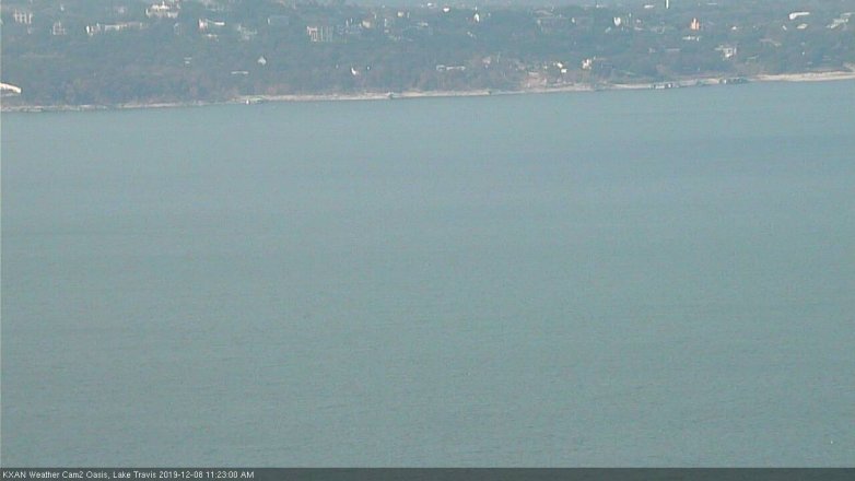 Lake Travis webcam, December 8, 2019 11:25 AM CT