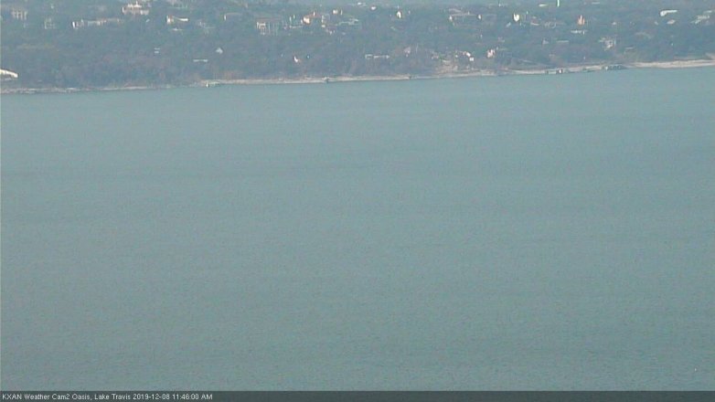 Lake Travis webcam, December 8, 2019 11:45 AM CT