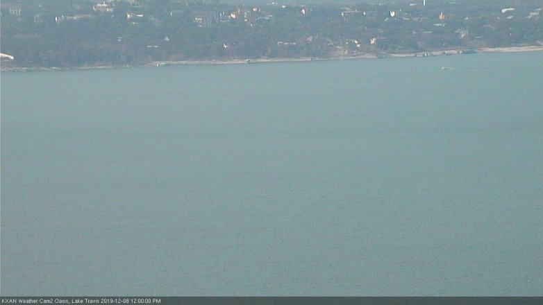 Lake Travis webcam, December 8, 2019 12:00 PM CT