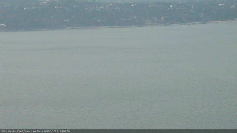 Lake Travis webcam, December 8, 2019 1:25 PM CT