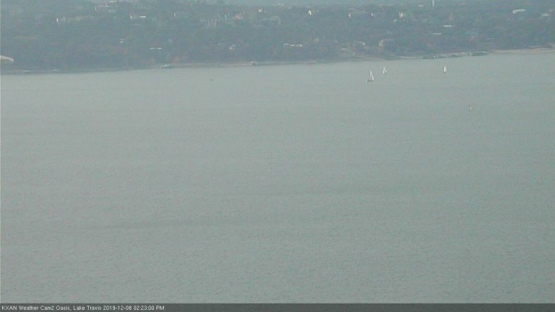 Lake Travis webcam, December 8, 2019 2:25 PM CT