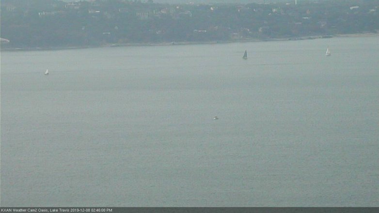 Lake Travis webcam, December 8, 2019 2:45 PM CT