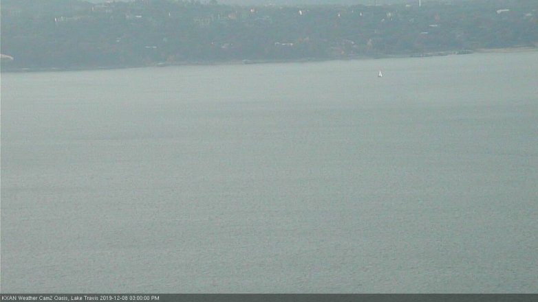 Lake Travis webcam, December 8, 2019 3:00 PM CT