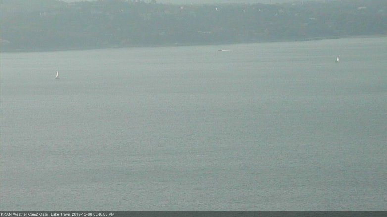 Lake Travis webcam, December 8, 2019 3:45 PM CT