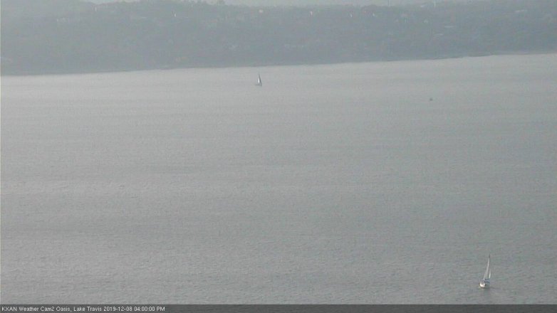 Lake Travis webcam, December 8, 2019 4:00 PM CT