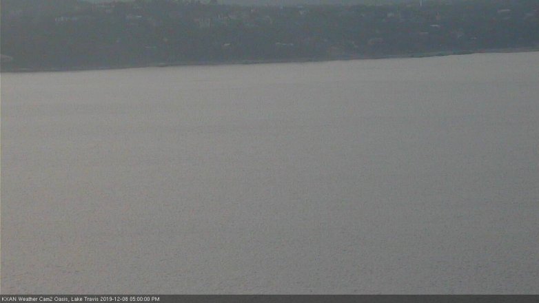 Lake Travis webcam, December 8, 2019 5:00 PM CT