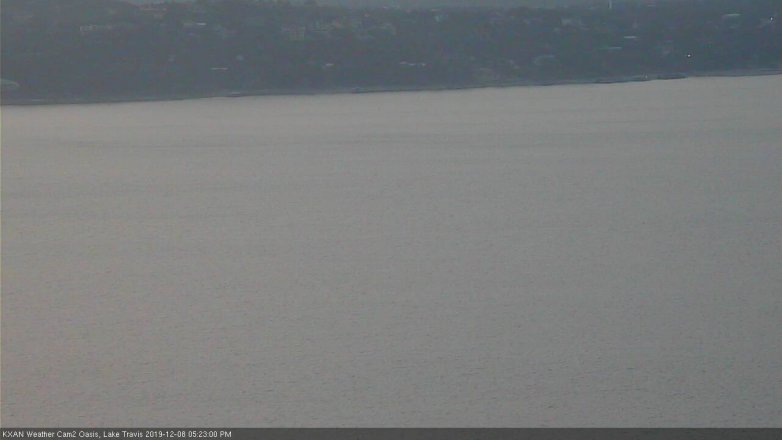 Lake Travis webcam, December 8, 2019 5:25 PM CT