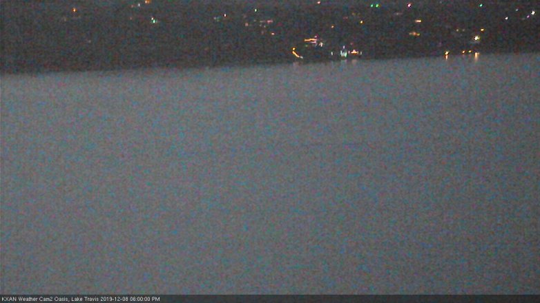 Lake Travis webcam, December 8, 2019 6:00 PM CT