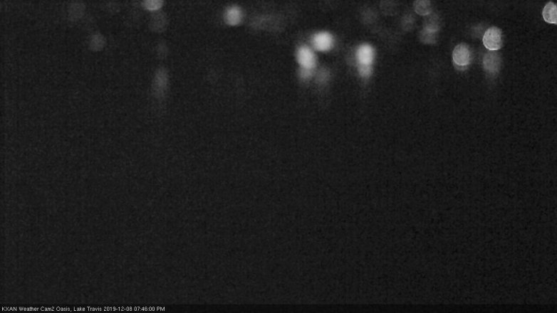 Lake Travis webcam, December 8, 2019 7:45 PM CT