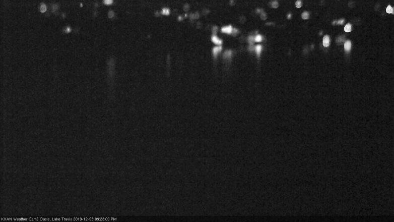 Lake Travis webcam, December 8, 2019 9:25 PM CT