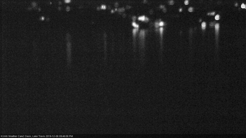 Lake Travis webcam, December 8, 2019 9:45 PM CT