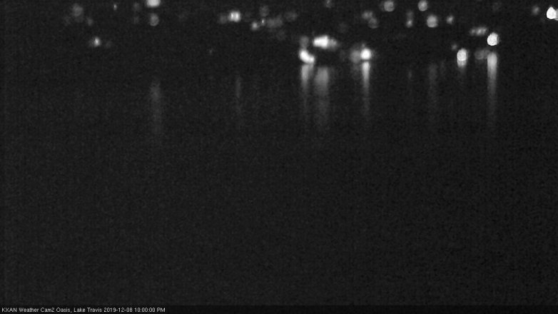 Lake Travis webcam, December 8, 2019 10:00 PM CT