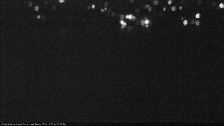 Lake Travis webcam, December 8, 2019 11:25 PM CT