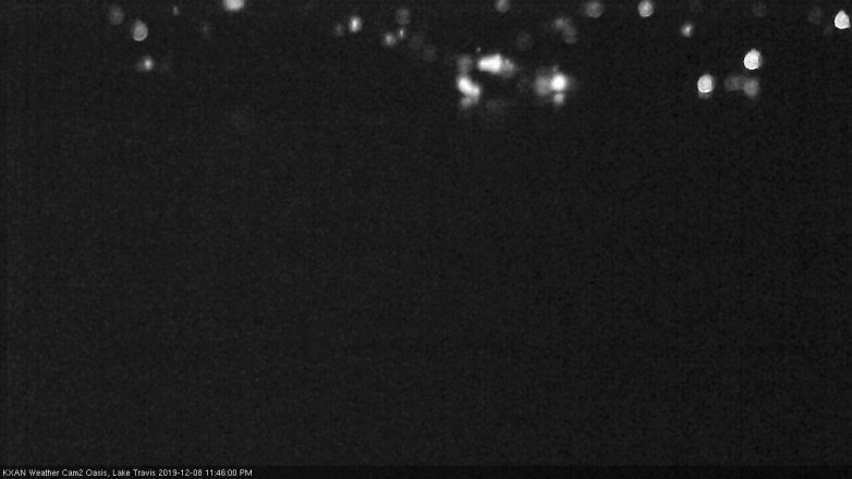 Lake Travis webcam, December 8, 2019 11:45 PM CT