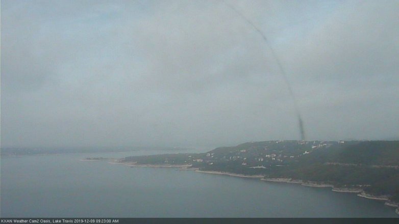 Lake Travis webcam, December 9, 2019 9:25 AM CT