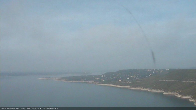 Lake Travis webcam, December 9, 2019 9:45 AM CT