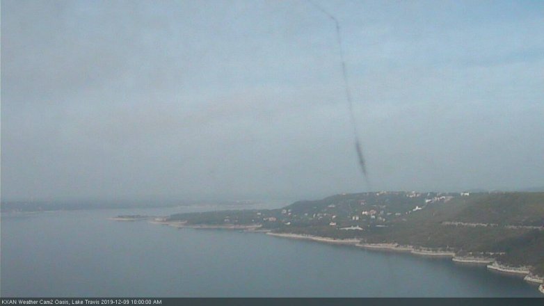 Lake Travis webcam, December 9, 2019 10:00 AM CT