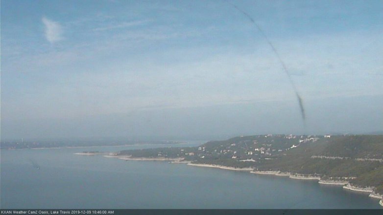 Lake Travis webcam, December 9, 2019 10:45 AM CT